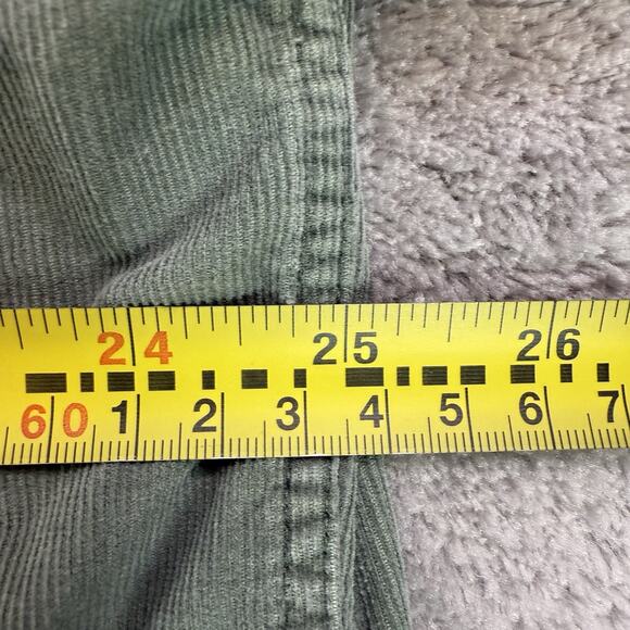 Vintage 90s Structure Shirt Men’s XL Green Corduroy Button Down Long Sleeve Y2K - Picture 5 of 6